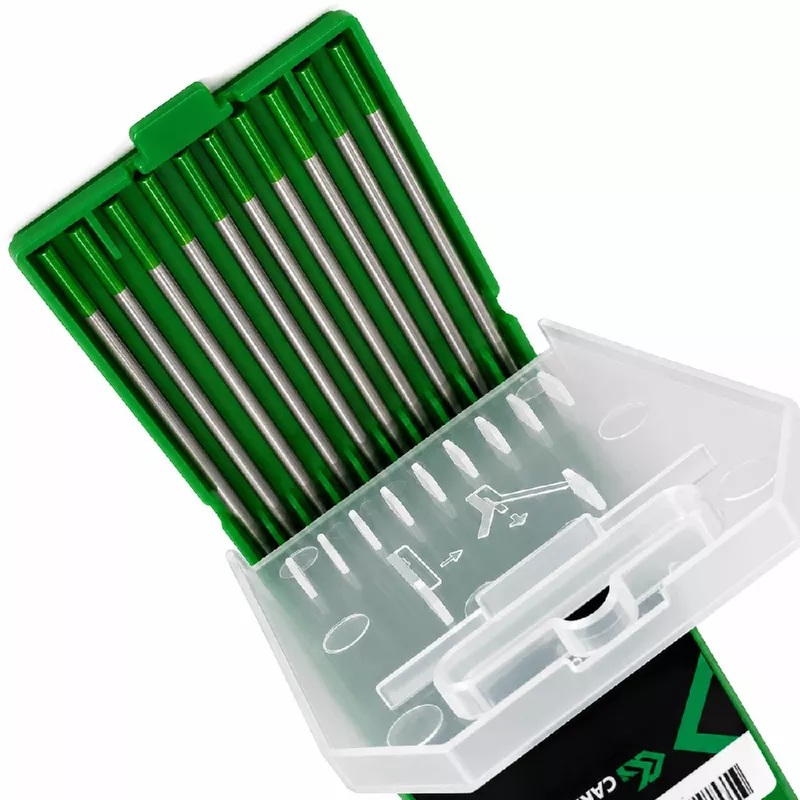 Eletrodo de Tungstênio Puro Carbografite Ponta Verde 1,6 mm – AWS A5.12 | Unidade | Ref. 7411161508