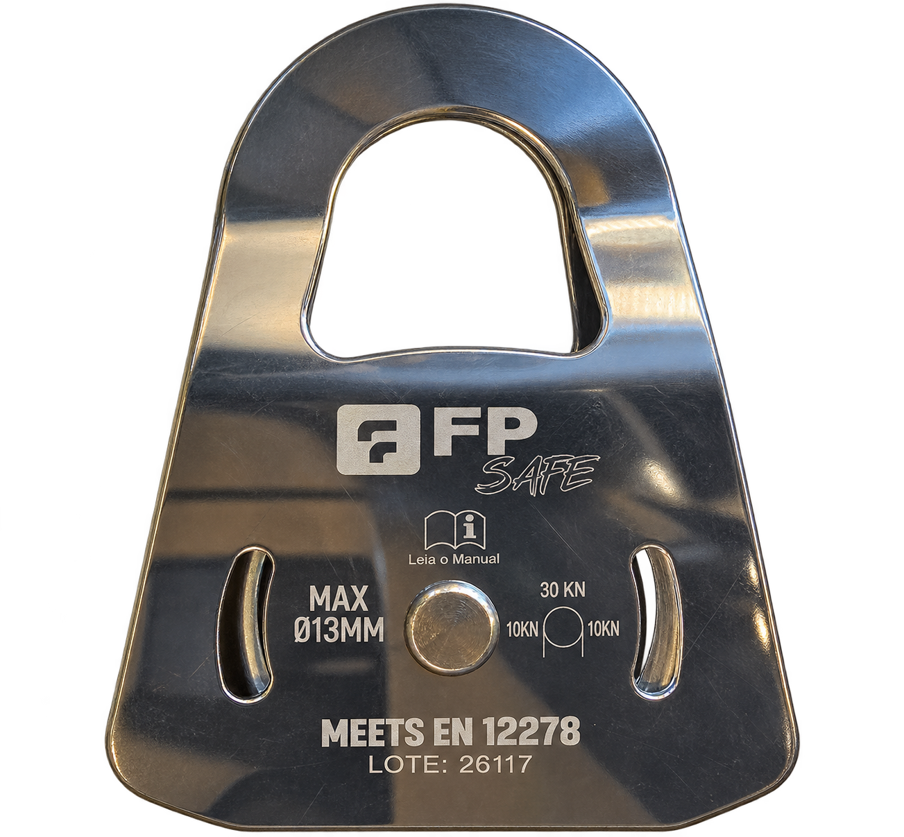 Polia Simples Móvel Inox 30KN – FP Safe – FP-PSM