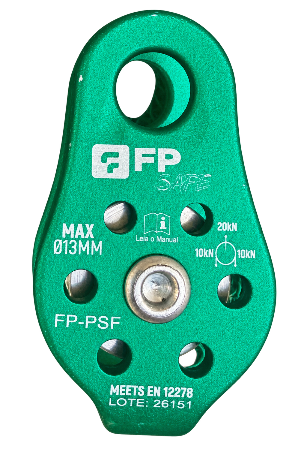 Polia Simples Fixa Alumínio 20KN – FP Safe – FP-PFS