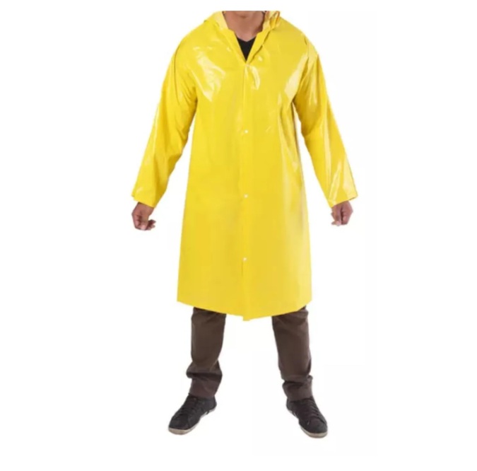 Capa de Chuva Amarela Soft Vinilseg em PVC Forrado Ecopoli | CA 33304