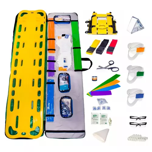 Immobilization and rescue kit (CIPA type), with polyethylene board.